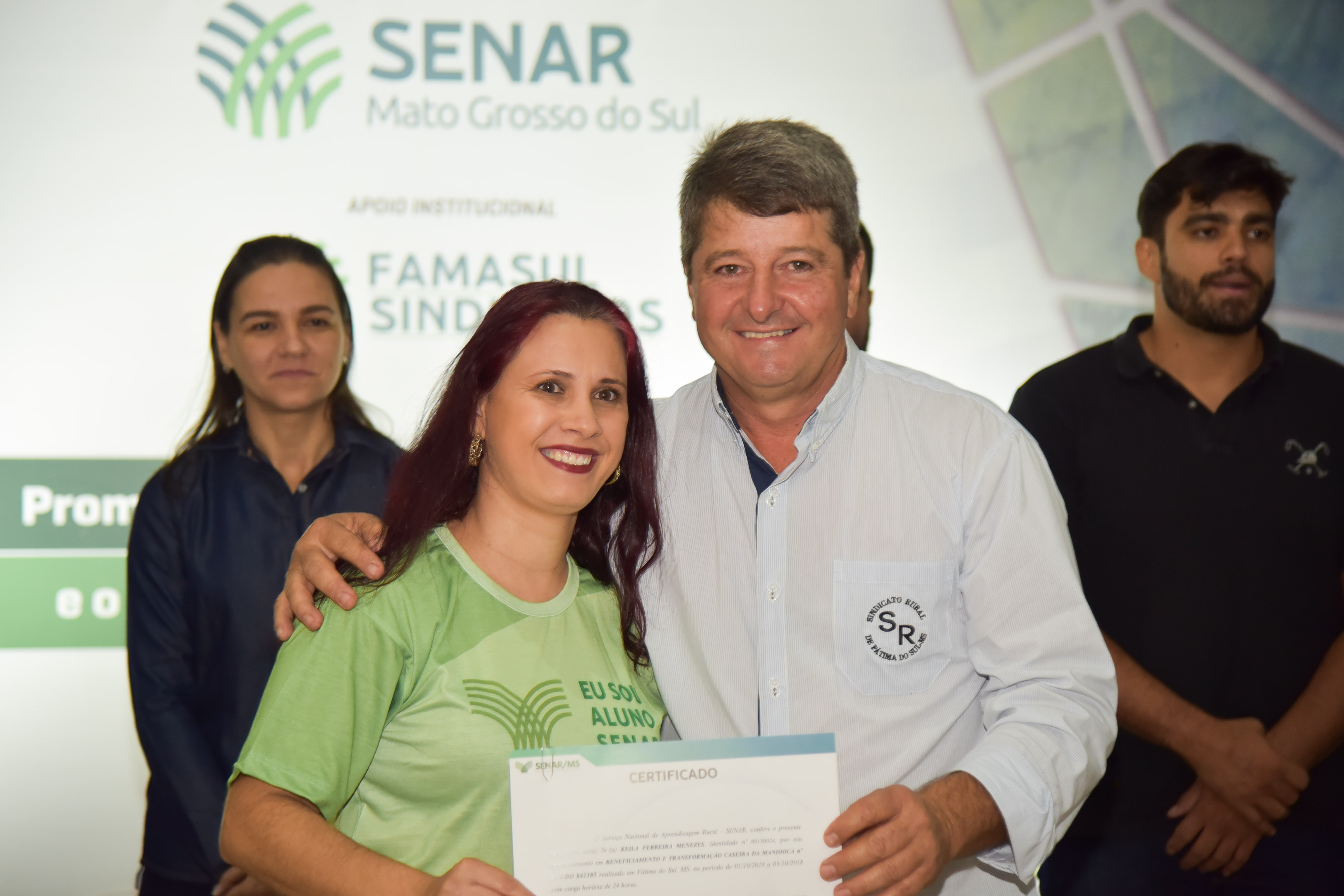 Entrega De Certificados Do Seja Do Senar Ms Em F Tima Do Sul